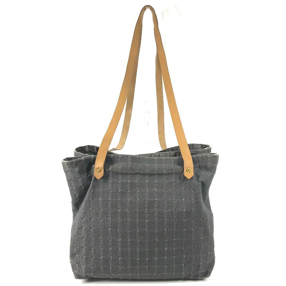 Hermes Shoulder Bag Amedaba Cabas de Poche Cotton Gray — view 2