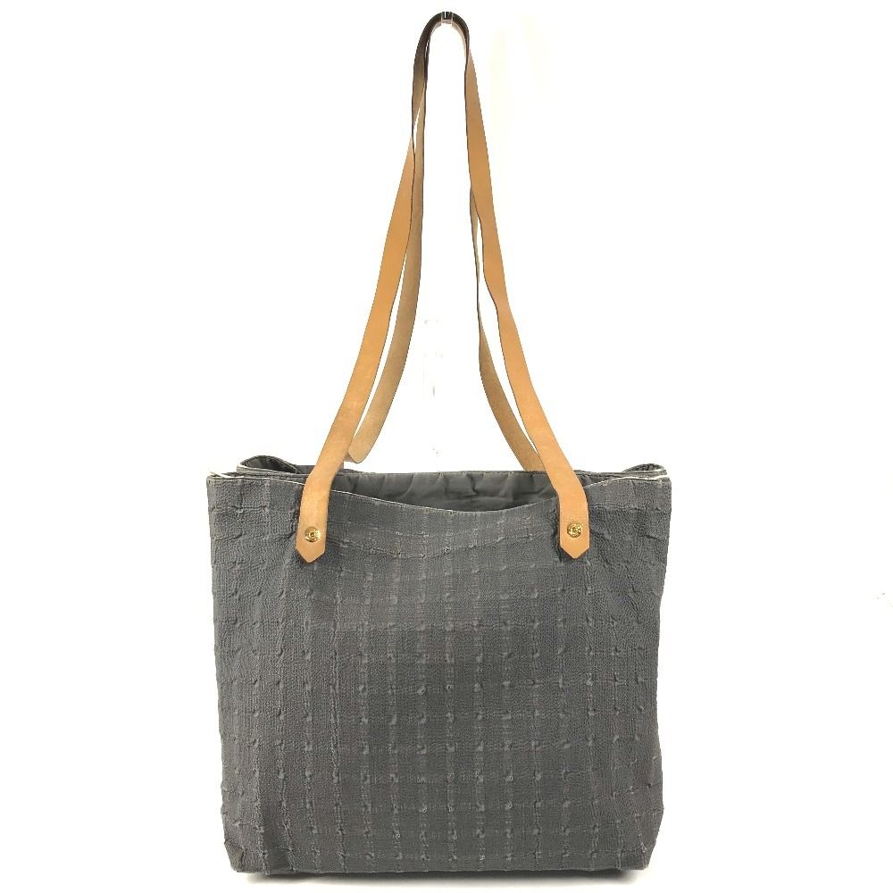 Hermes Shoulder Bag Amedaba Cabas de Poche Cotton Gray