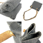 Hermes Shoulder Bag Amedaba Cabas de Poche Cotton Gray — view 7