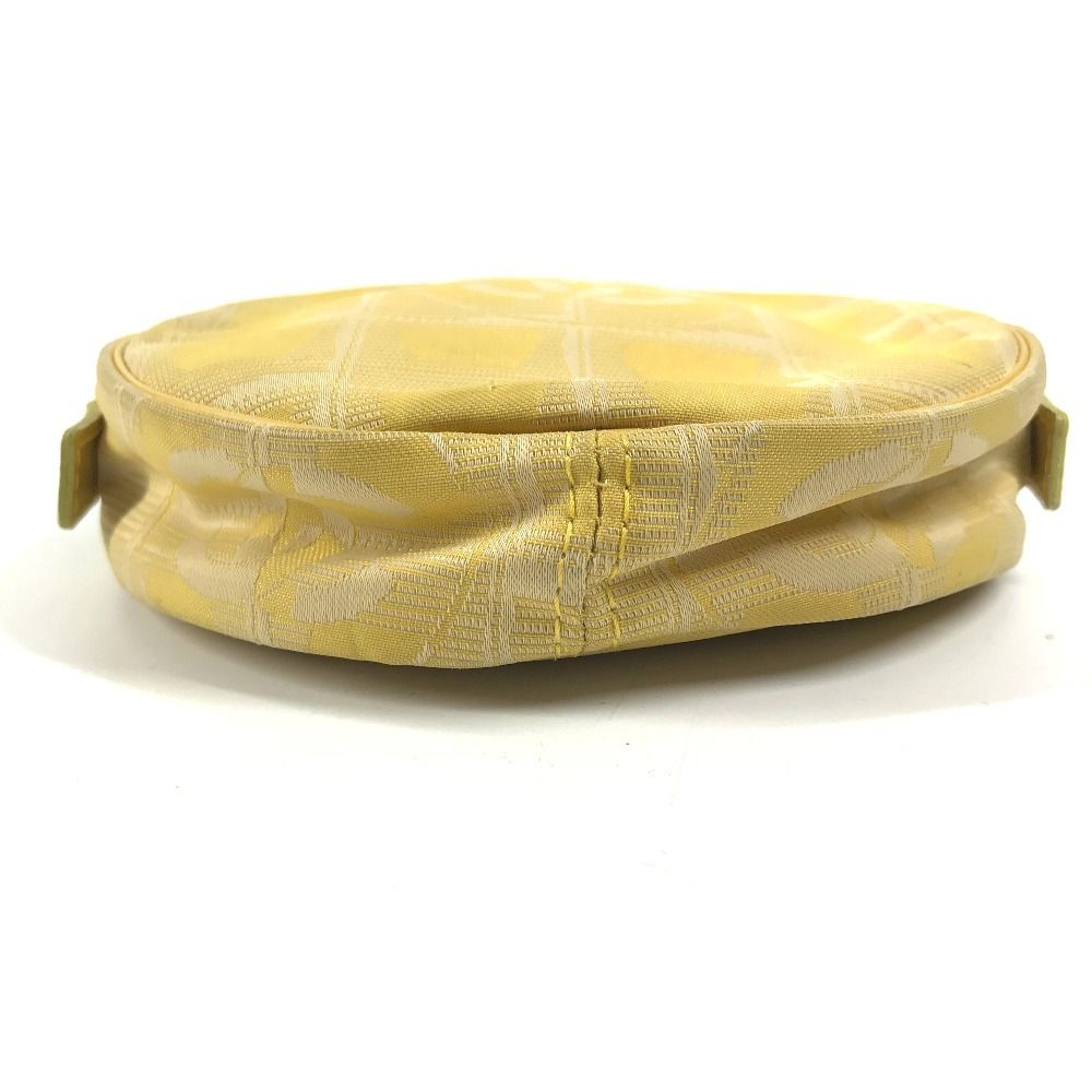 Chanel Makeup Pouch CC Logo Nylon Yellow — view 3