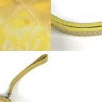 Chanel Makeup Pouch CC Logo Nylon Yellow — view 9