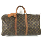 Louis Vuitton Boston Bag Keepall 50 Monogram Canvas Brown