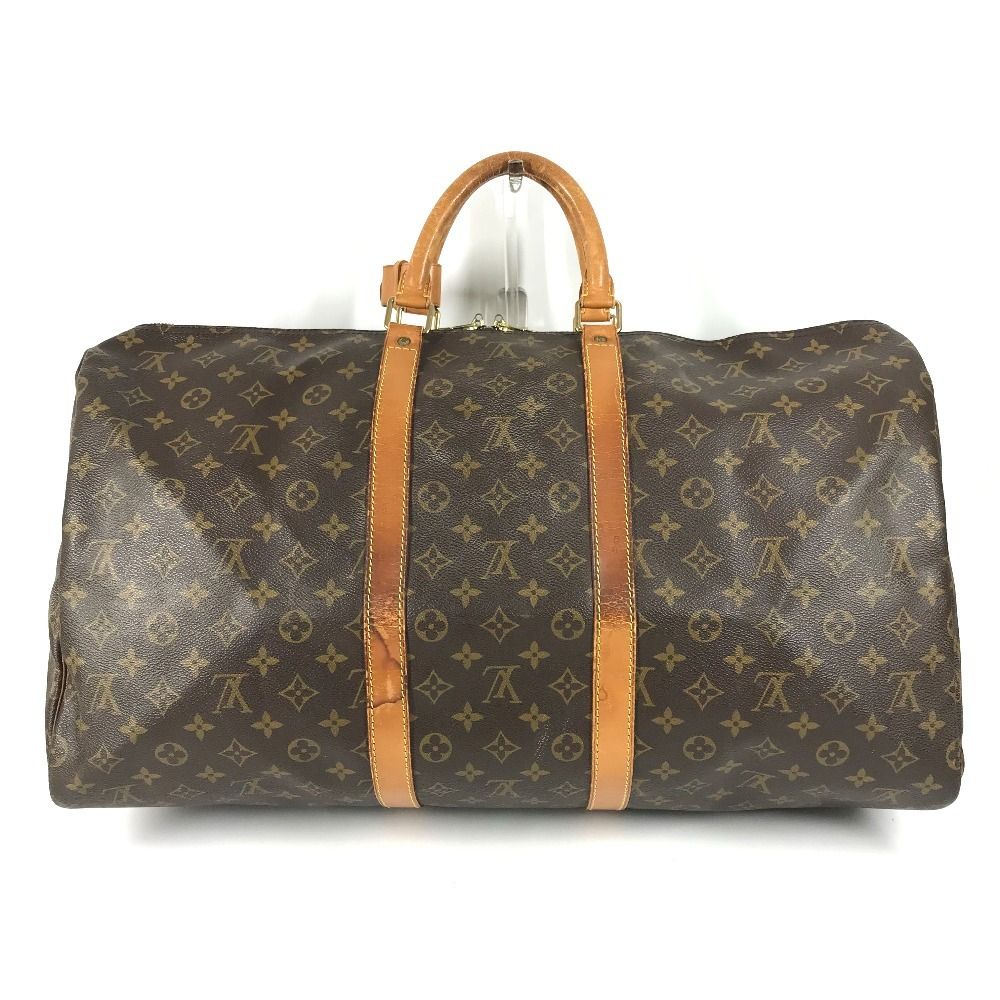 Louis Vuitton Boston Bag Keepall 55 Monogram Canvas Brown — view 2