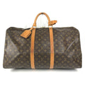 Louis Vuitton Boston Bag Keepall 55 Monogram Canvas Brown