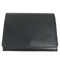 Louis Vuitton Card Case Business Holder Epi Leather Noir Black