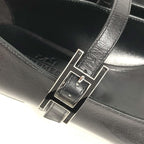 Hermes Leather Shoes Jane Black — view 5