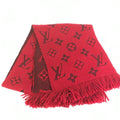 Louis Vuitton Scarf Echarpe Logo Mania Wool