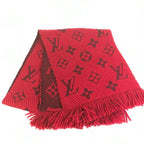 Louis Vuitton Scarf Echarpe Logo Mania Wool