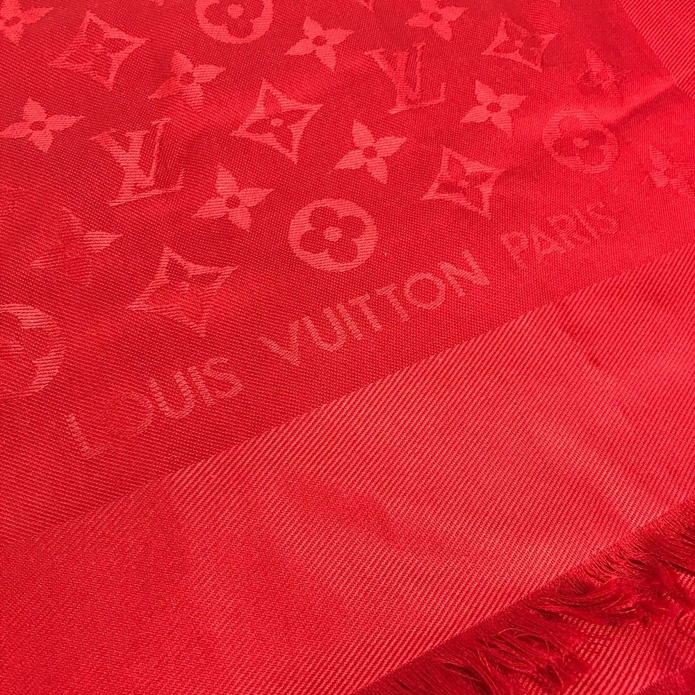 Louis Vuitton Shawl Large Wool Red Scarf — view 2
