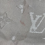 Louis Vuitton Shawl Monogram Large Wool Beige Scarf — view 6