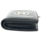 Chanel Bifold Wallet CC Logo Enamel Black — view 3