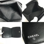 Chanel Bifold Wallet CC Logo Enamel Black — view 8