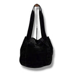 Bottega Veneta Tassel Drawstring Shoulder Bag Tote Black Suede Leather — view 2