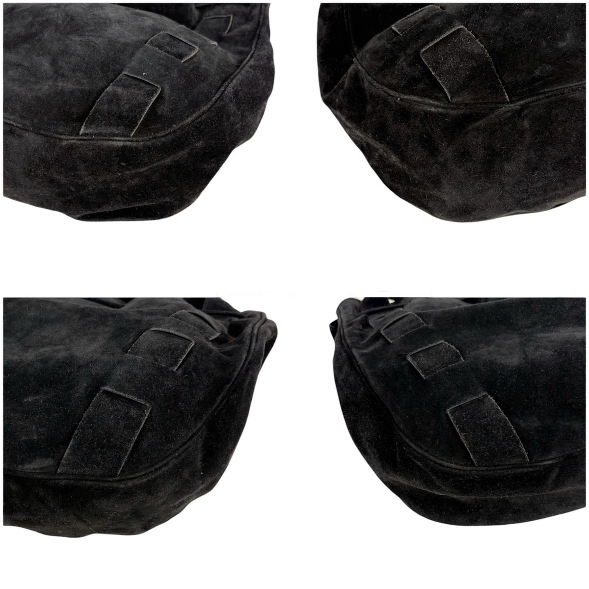 Bottega Veneta Tassel Drawstring Shoulder Bag Tote Black Suede Leather — view 4