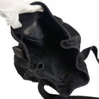 Bottega Veneta Tassel Drawstring Shoulder Bag Tote Black Suede Leather — view 8