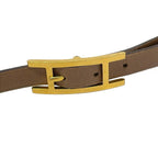 Hermes Bracelet Hapi 3 Leather Brown Gold — view 4