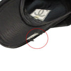 Chanel Sports Cap CC Logo Croco Embossed Leather Mesh Cap Hat Black — view 9