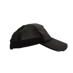 Chanel Sports Cap CC Logo Croco Embossed Leather Mesh Cap Hat Black — view 4