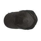 Chanel Sports Cap CC Logo Croco Embossed Leather Mesh Cap Hat Black — view 5