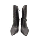 Louis Vuitton Legacy Boots Ankle Leather Pointed Toe Monogram Shoes Black — view 3