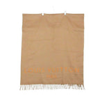 Louis Vuitton Scarf Cashmere Shawl Large Fringe Logo Camel — view 3