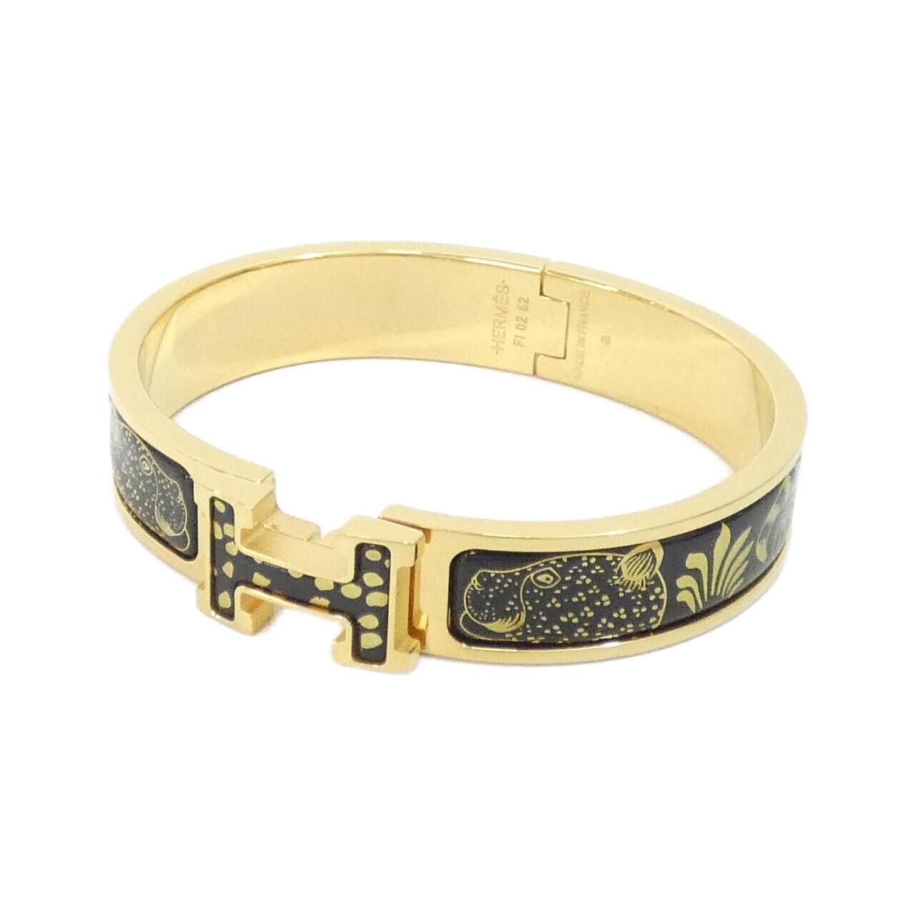 Hermes les Leopards Click Ash PM Bracelet
