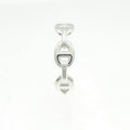 Hermes Earrings Single Silver