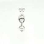 Hermes Earrings Single Silver