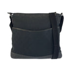 Gucci Black GG Canvas Leather Shoulder Bag Pochette