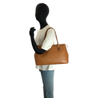 Gucci Sherry Line Brown Silver Leather Tote Shoulder — view 6
