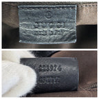 Gucci Ski 2-Way Beige Black Gold GG Canvas Leather Shoulder — view 4