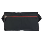 Gucci Sherry Line Black Nylon Leather Belt — view 2