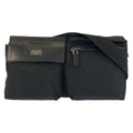 Gucci Sherry Line Black Nylon Leather Belt