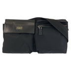Gucci Sherry Line Black Nylon Leather Belt