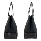 Gucci Black GG Canvas Leather Tote Shoulder — view 8