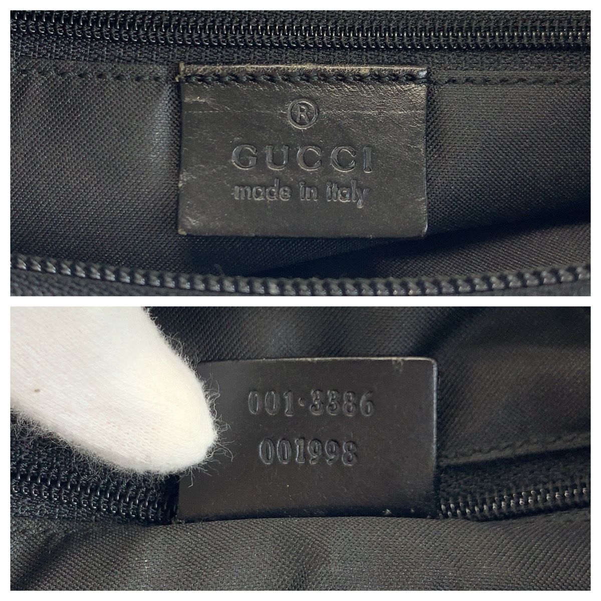 Gucci GG Nylon Black 001 Hobo Shoulder — view 3