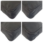 Prada Tessuto Black Silver Nylon Handbag Pouch — view 4