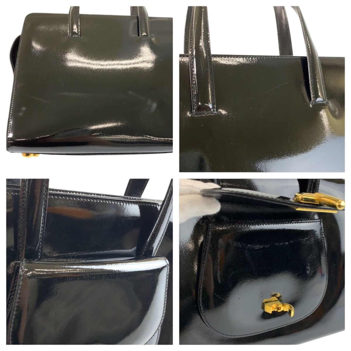 Celine Vintage Black Gold 05 2-Way Shoulder — view 5