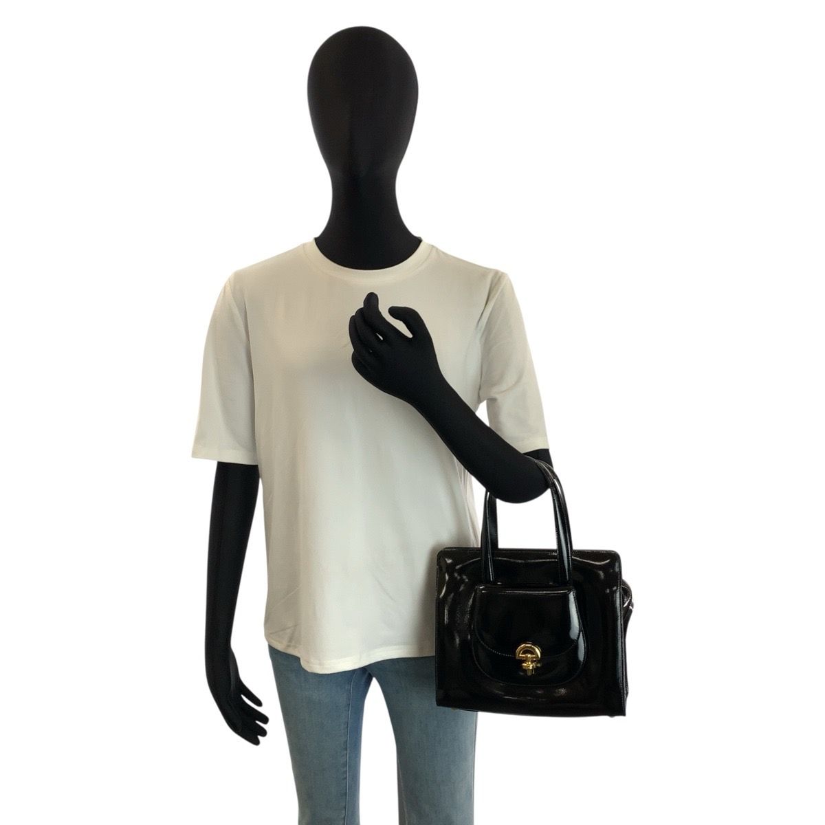 Celine Vintage Black Gold 05 2-Way Shoulder — view 7