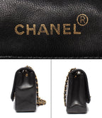 Chanel Chain Shoulder Bag Gold Single Flap Quilted Lambskin Diana 25 — view 4