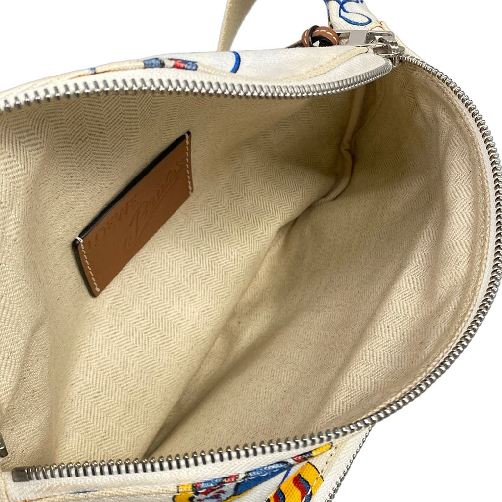 Loewe Waist Pouch Paula Belt Bag White Orange Multi Paula's Ibiza Collection — view 7
