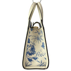 Gucci Tote GG Ribbon Herbarium Ivory Blue Floral Leather — view 4