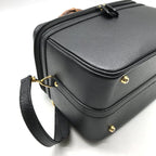 Gucci Bamboo Line Leather 2-Way Bag Vanity Black — view 5