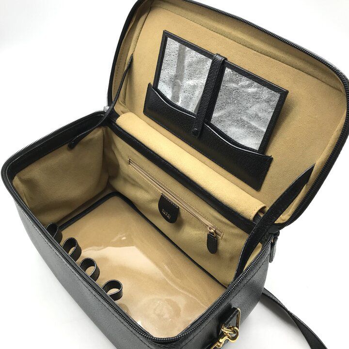 Gucci Bamboo Line Leather 2-Way Bag Vanity Black — view 8