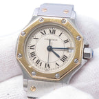 Cartier Santos Octagon SM Watch Ivory Dial Quartz — view 4