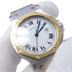 Cartier Santos Octagon LM Watch White Dial Quartz — view 5