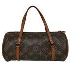 Louis Vuitton Papillon 26 Vintage Monogram Drum Handbag Brown — view 2