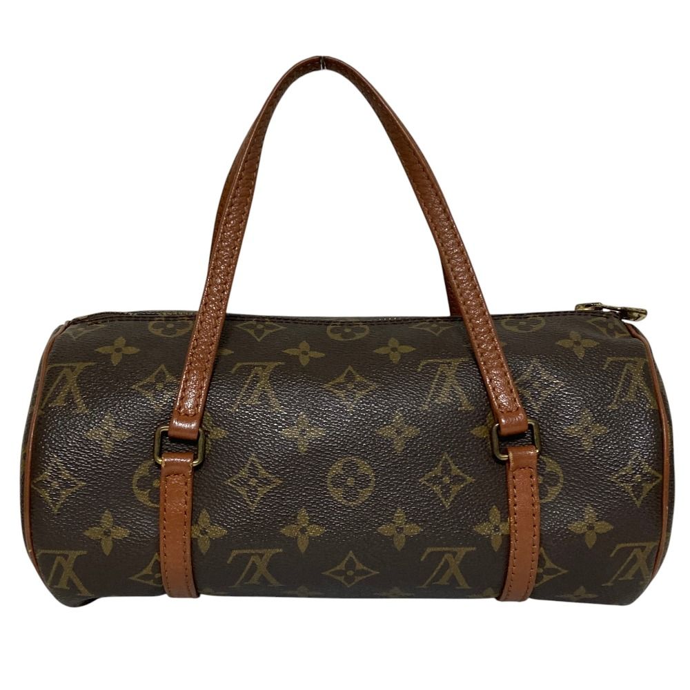 Louis Vuitton Papillon 26 Vintage Monogram Drum Handbag Brown — view 2