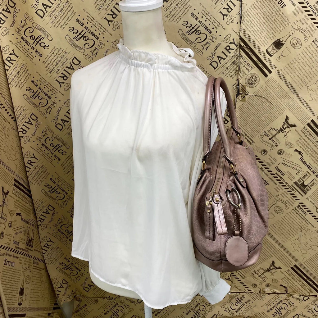 Gucci 2-Way Tote GG Leather Micro Pink — view 3