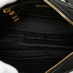 Prada Crossbody Shoulder Bag Black Nylon Leather — view 4